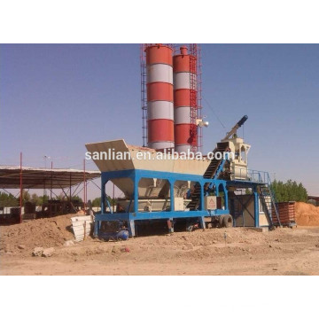 50m3/h mobile concrete batching plant